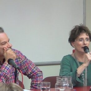 Gustavo Dessal y Amanda Goya