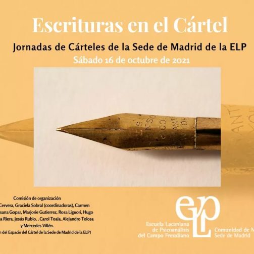 Jornada Escrituras en el Cartel -Madrid 161021